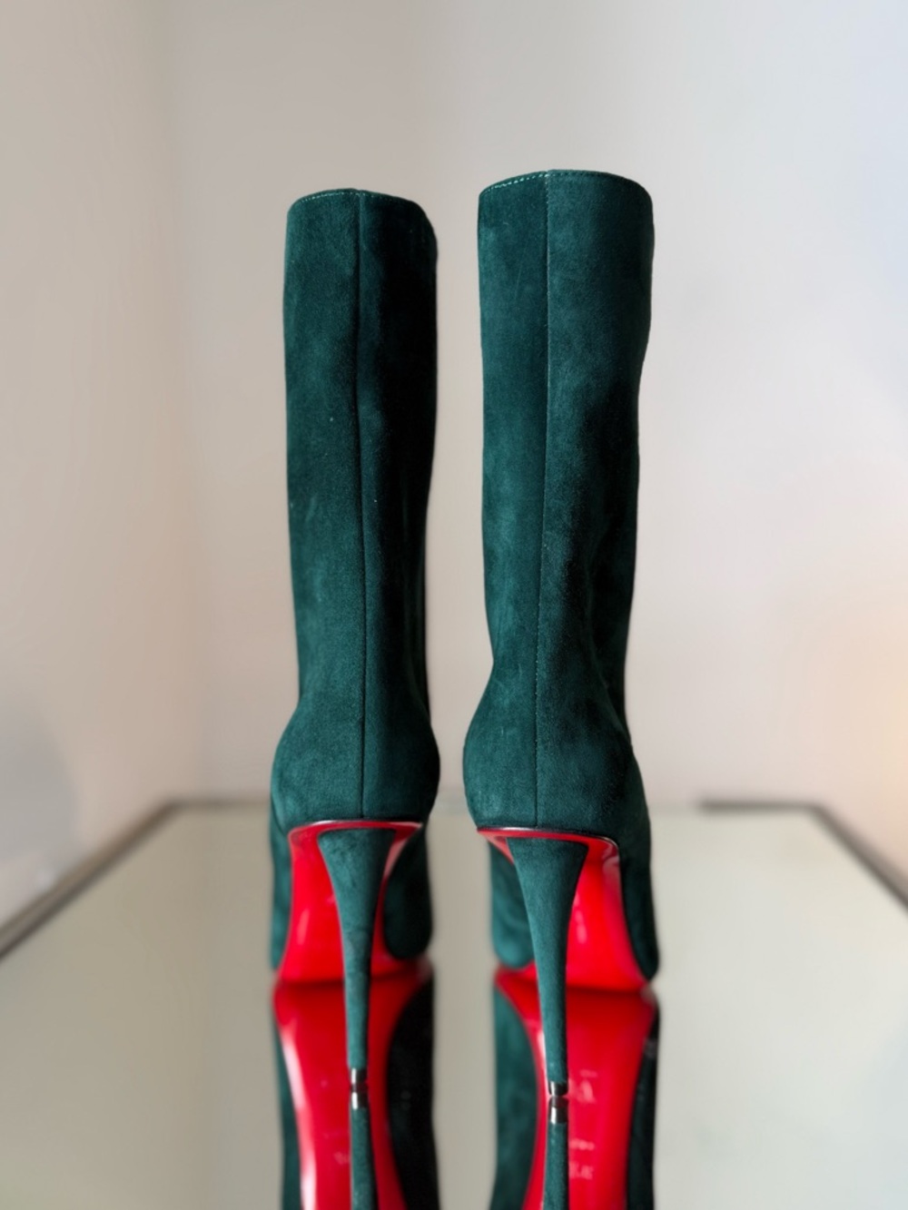 New Christian Louboutin - Astrilarge suede boots 36.5 $1,495 - Picture 7 of 11